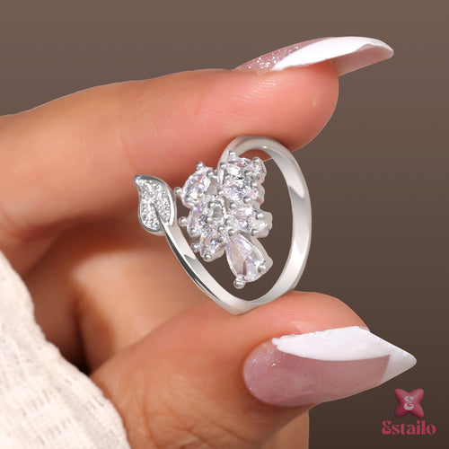 Celestial Leaf Sparkle Ring
