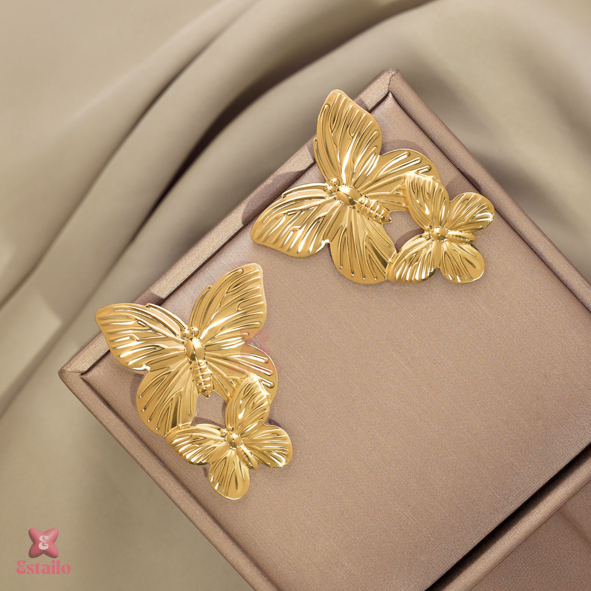 Golden Flutter Earring