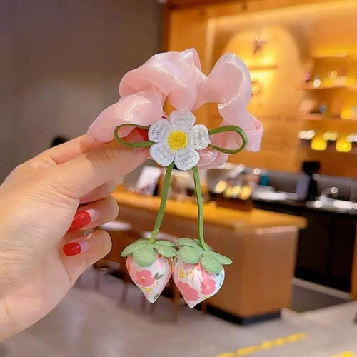 Pink Petal Ponytail scrunchie