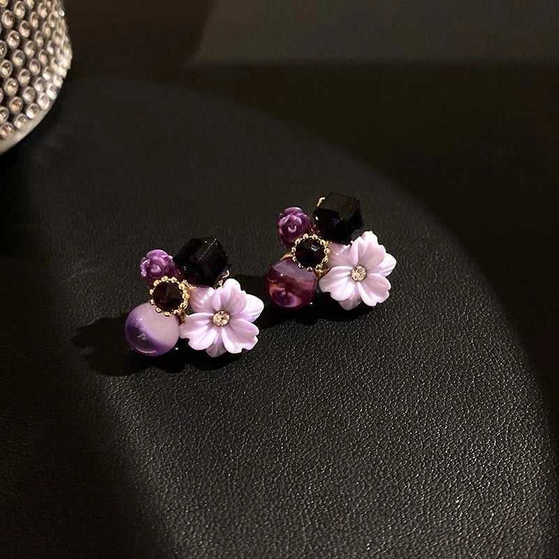Cut The Crap flower Earrings