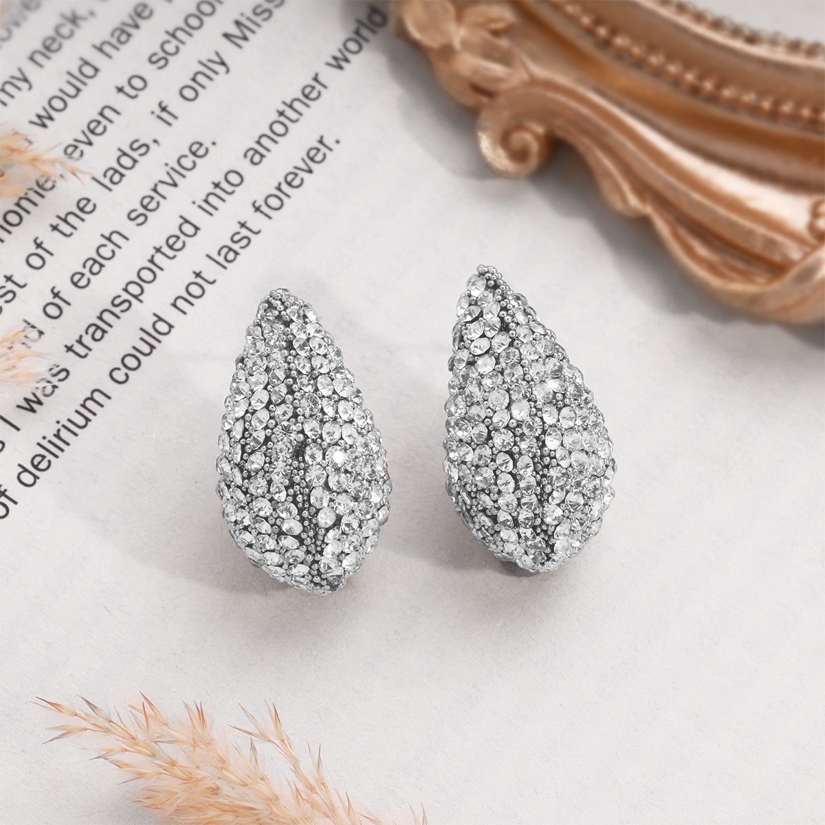 Shimmering Teardrop Earrings