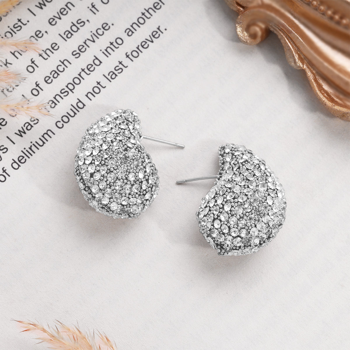 Shimmering Teardrop Earrings