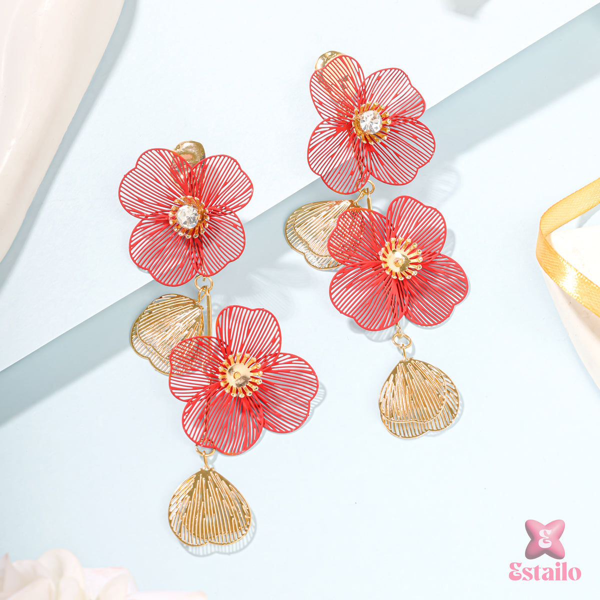 Floral Cascade Earrings