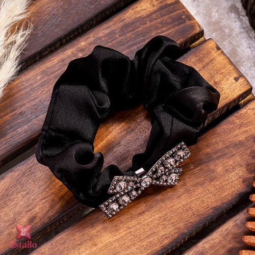 Elegant Rhinestone Scrunchie