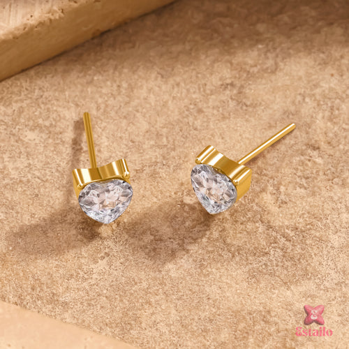 Sparkling Heart Earrings