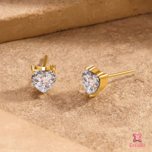 Sparkling Heart Earrings