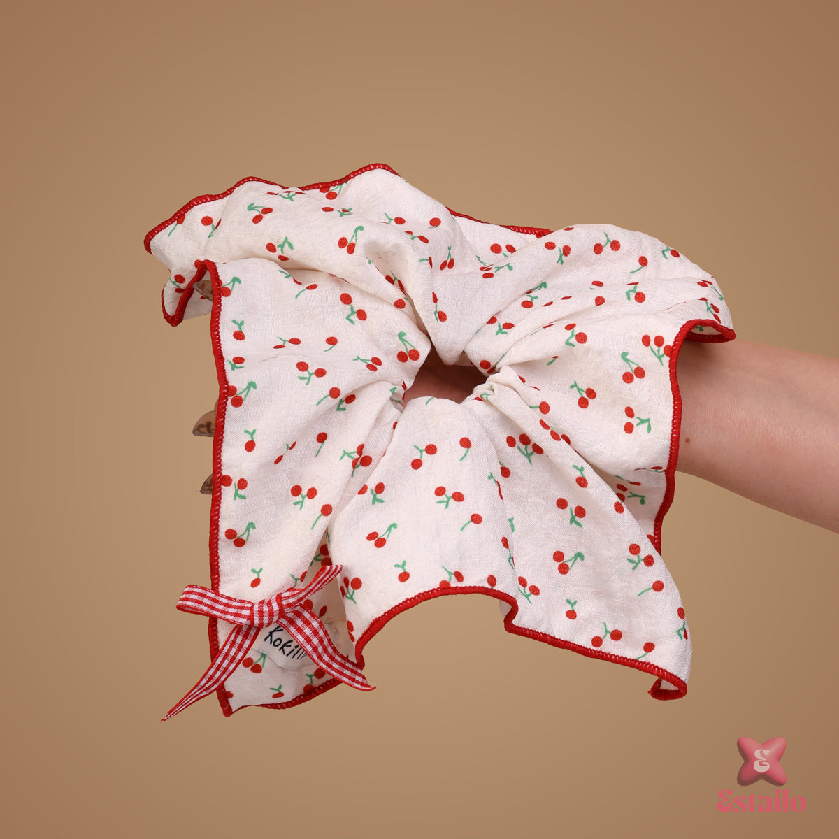 Kokima Cherry Scrunchie