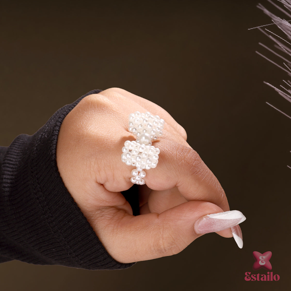 Pearl Bow Ring