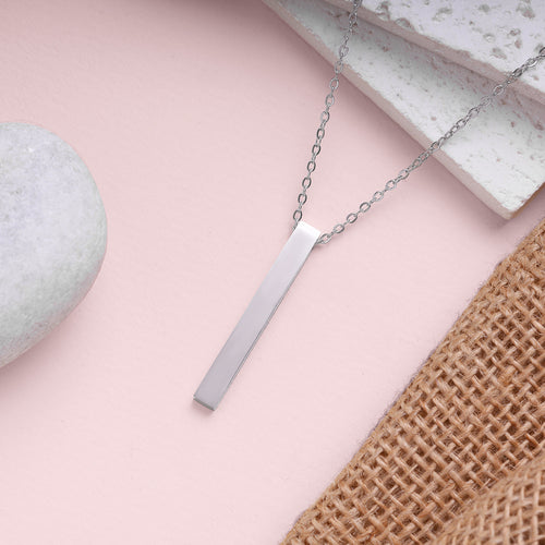 Minimalist Bar Pendant Necklace