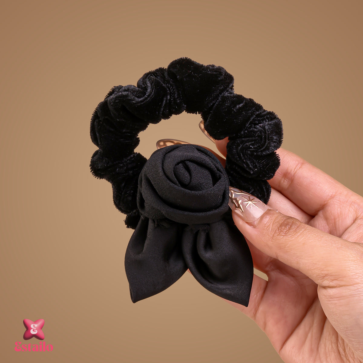 Velvet Bloom Bow Tie
