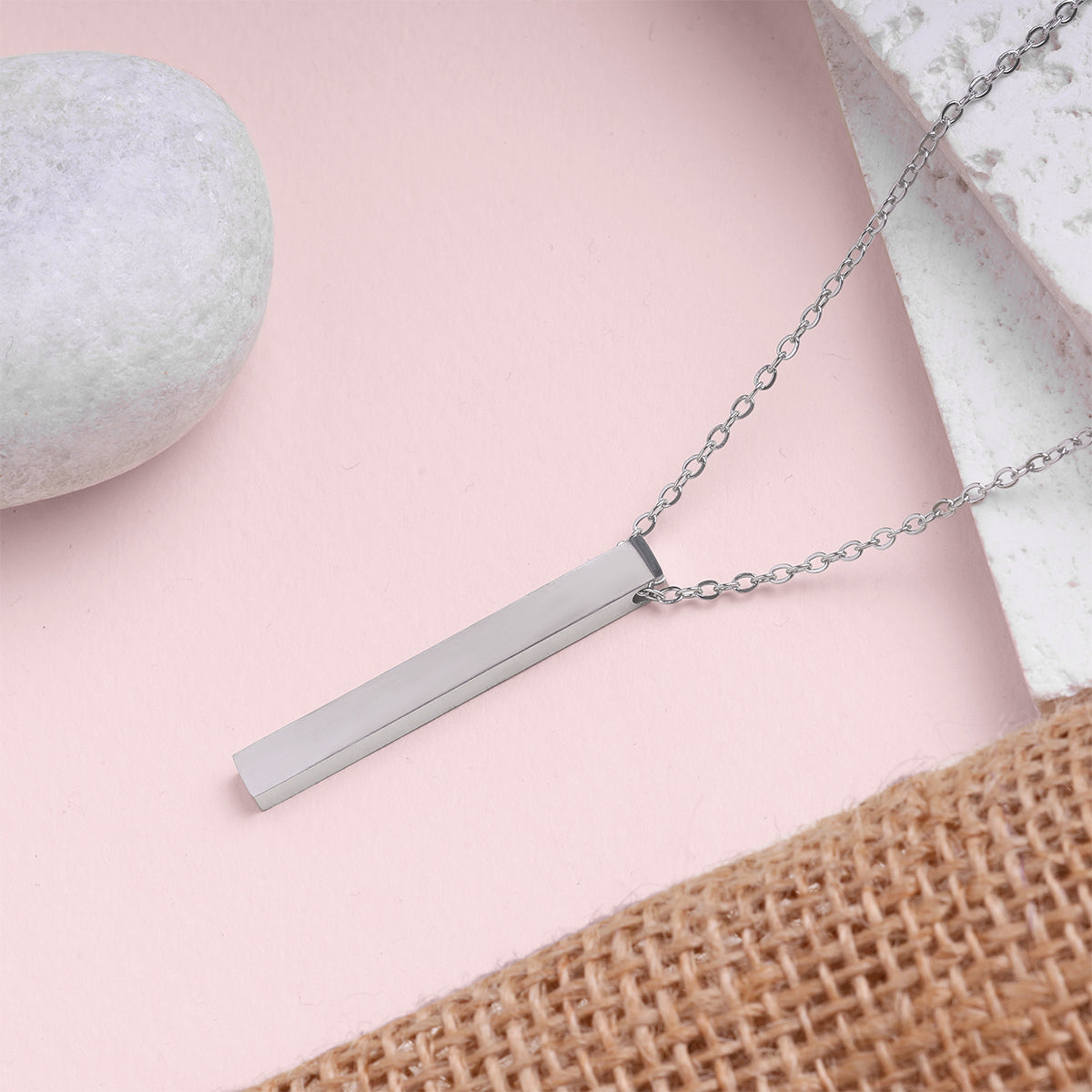 Minimalist Bar Pendant Necklace