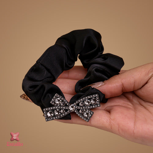Elegant Rhinestone Scrunchie