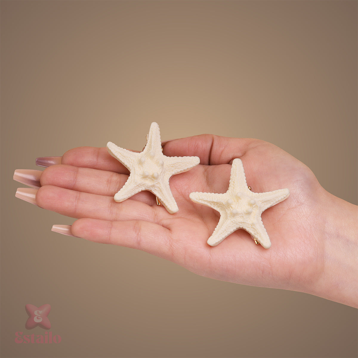 Resin Starfish Hair Clip