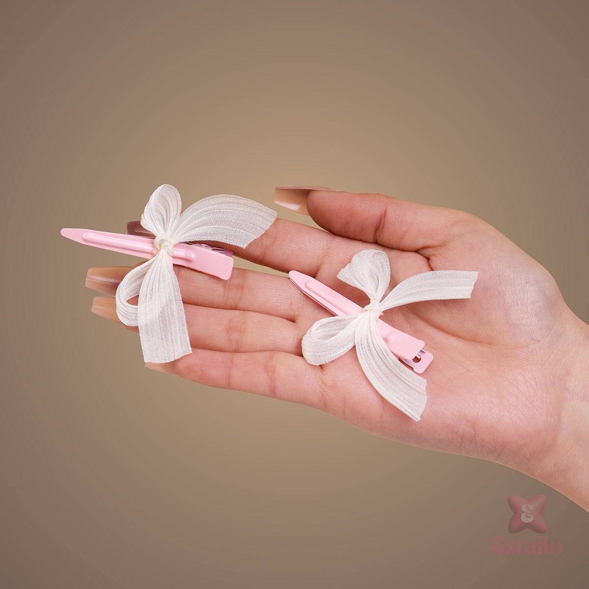 Chiffon Bow Hair Clip