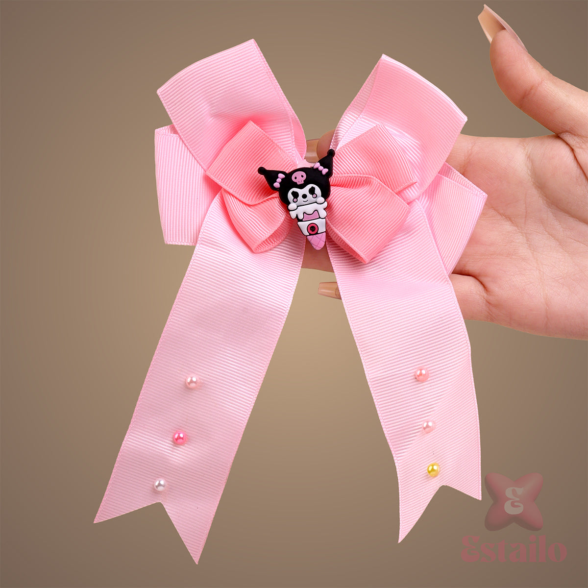 Kuromi Kitsch Bow Clip