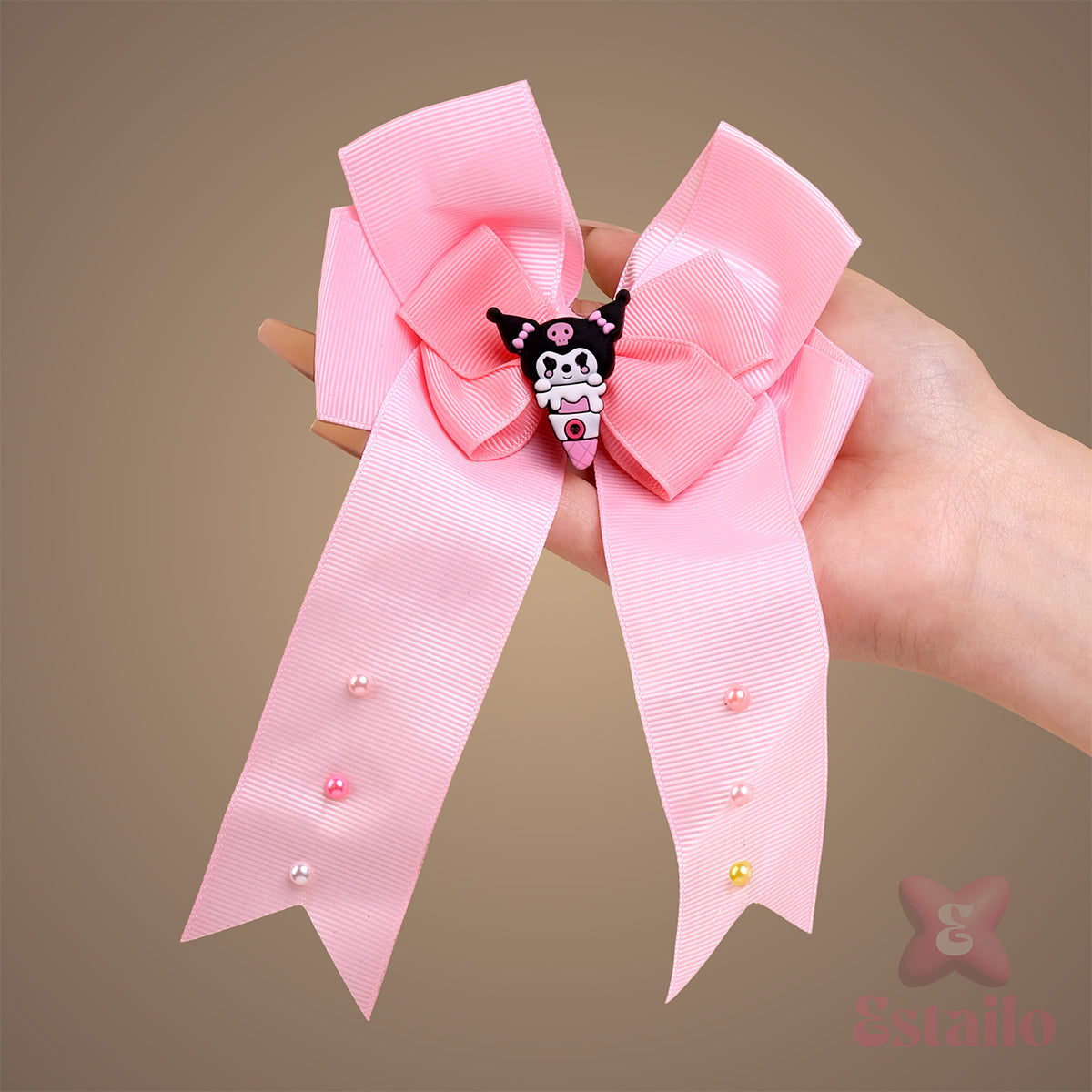 Kuromi Kitsch Bow Clip