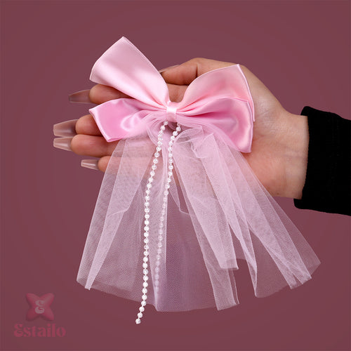Blush Pink Dream Bow Clip