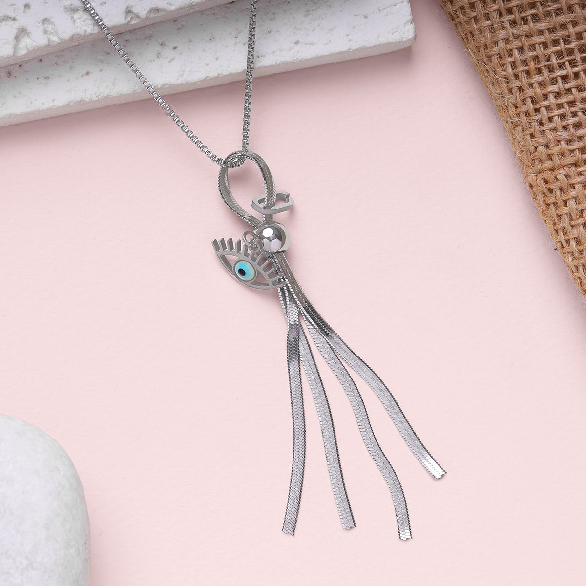 Shimmer Evil Eye Necklace