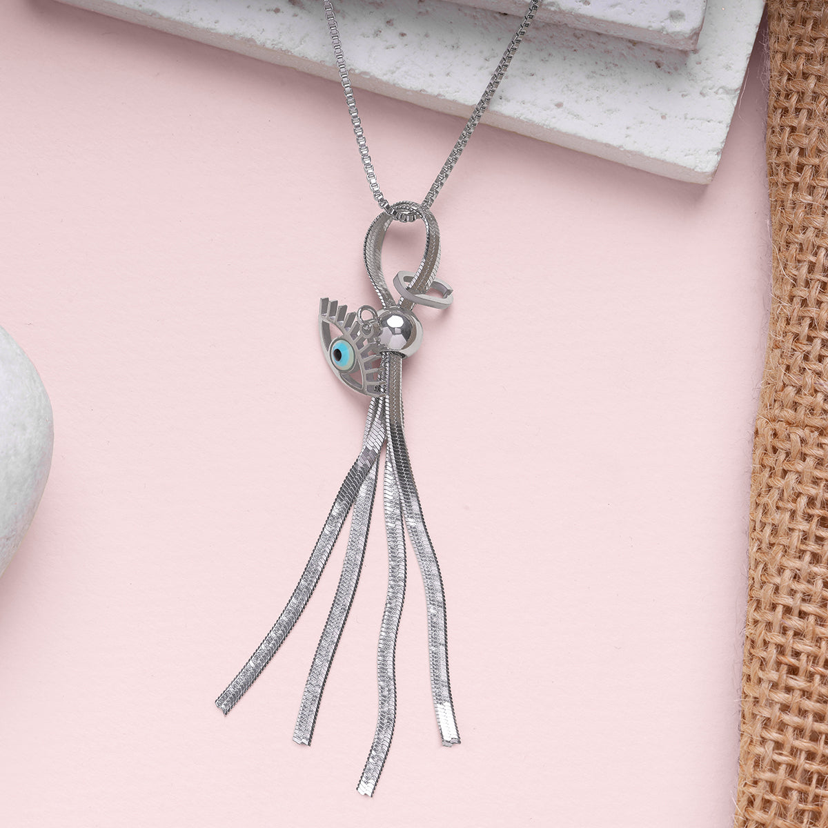 Shimmer Evil Eye Necklace