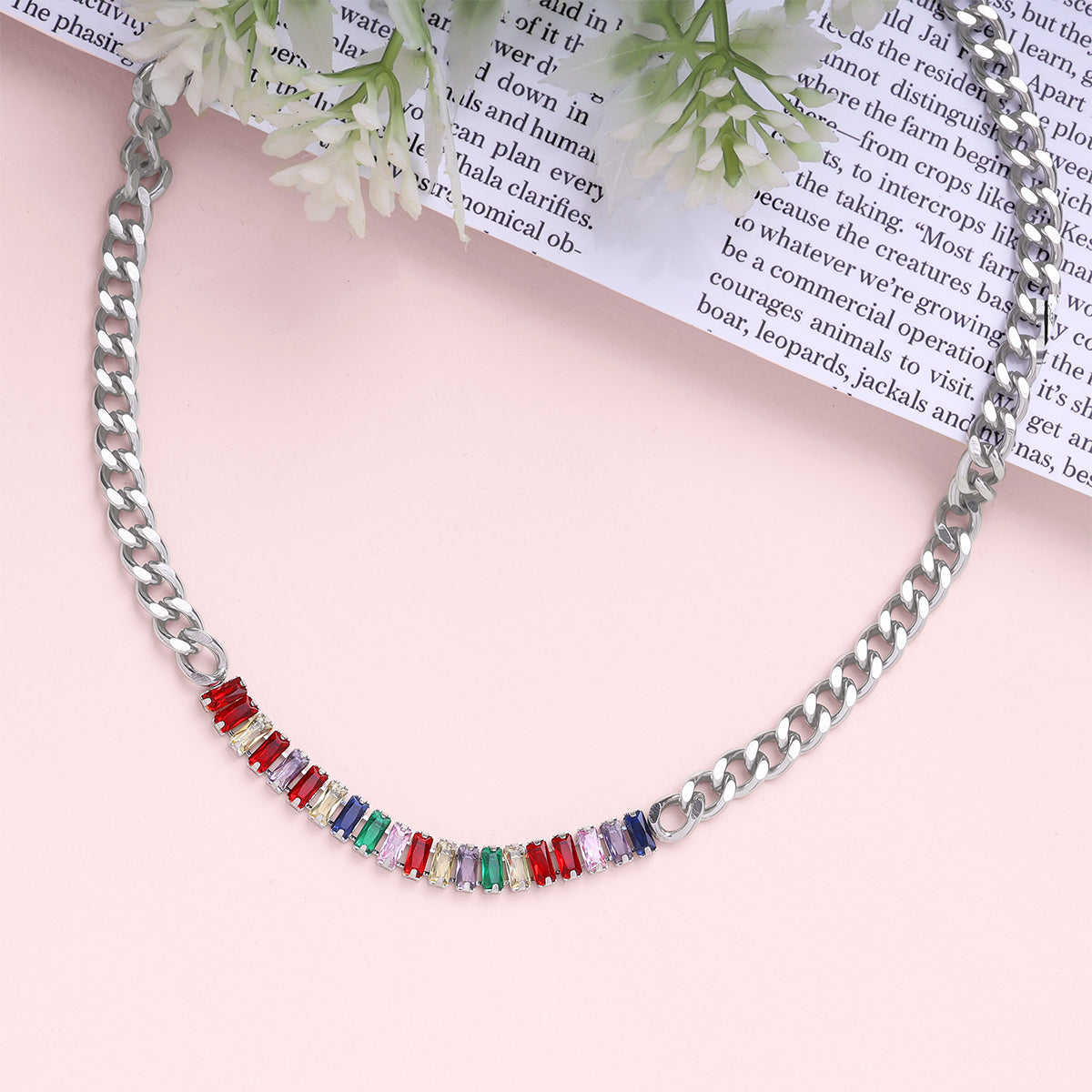 Rainbow Sparkle Necklace