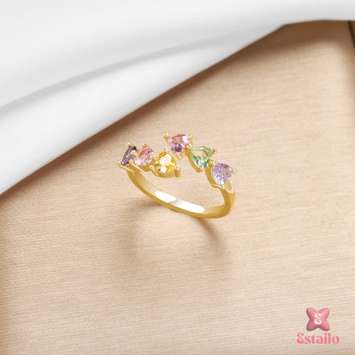 Confetti Heart Ring
