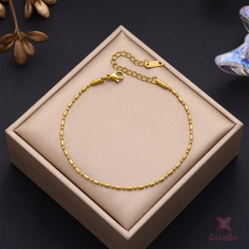 Dainty Ball Chain Anklet