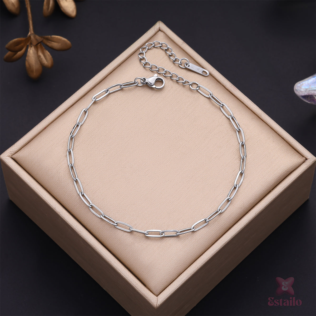 Dainty Ball Chain Anklet