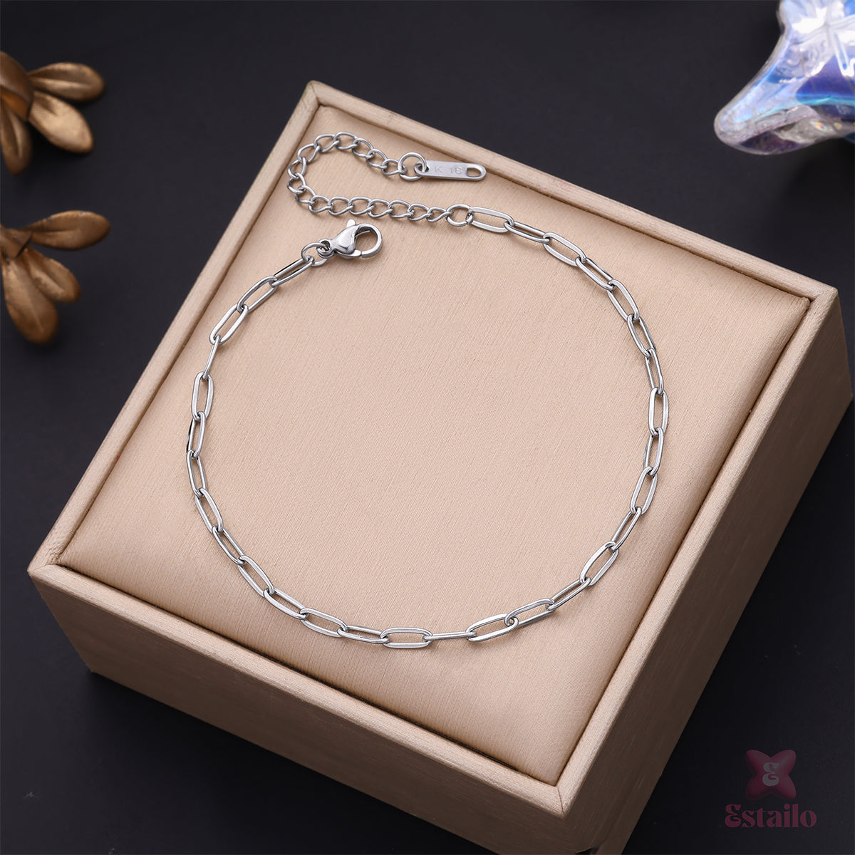 Dainty Ball Chain Anklet