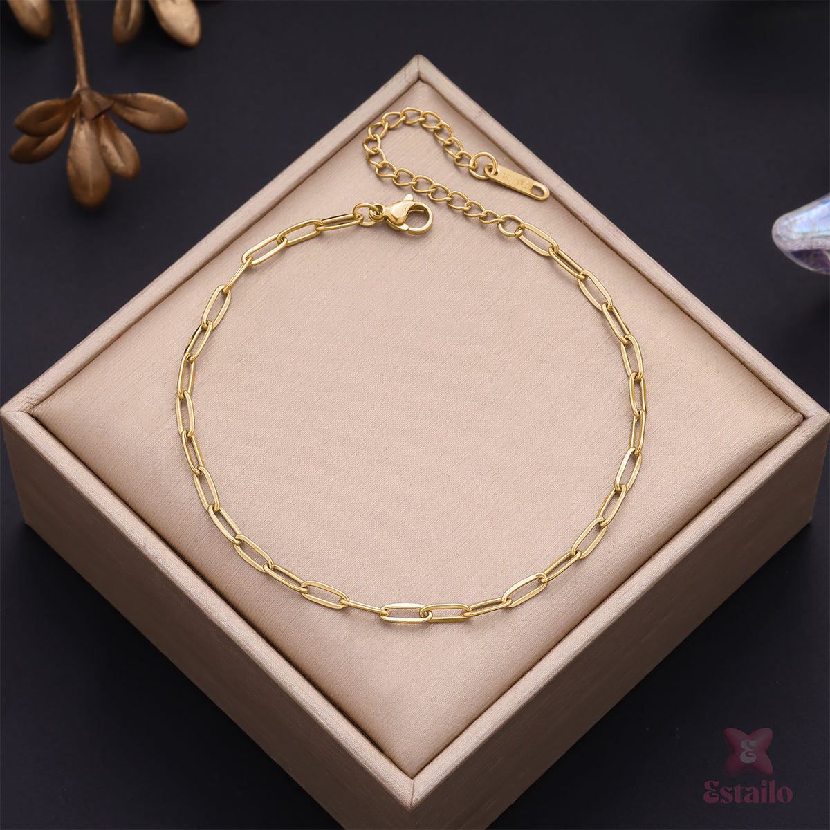 Minimalist Golden Chain Anklet