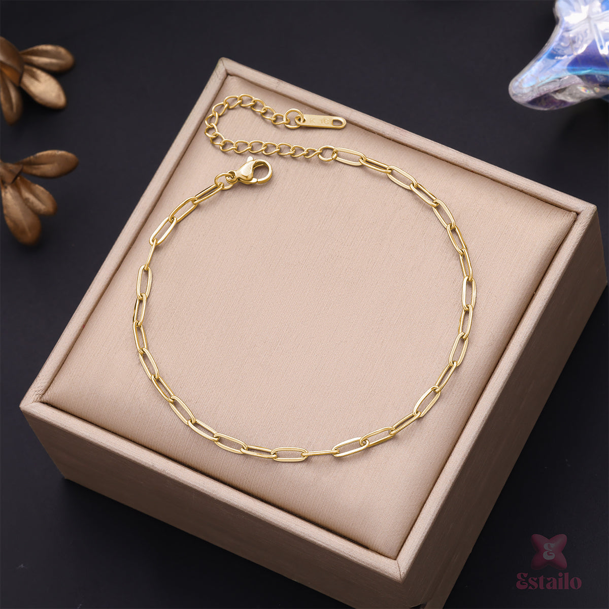 Minimalist Golden Chain Anklet