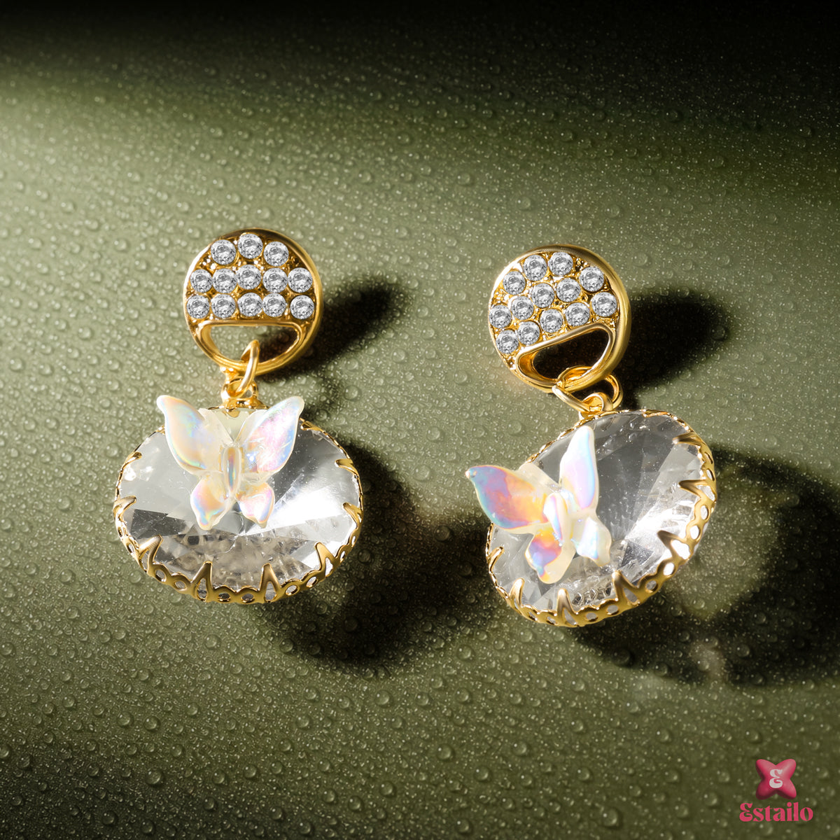 Elsa Princess Butterfly Earrings