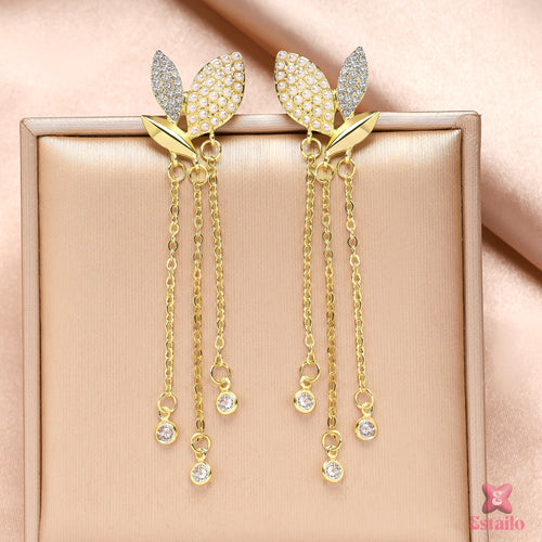 Crystal Vine Dangler Earrings