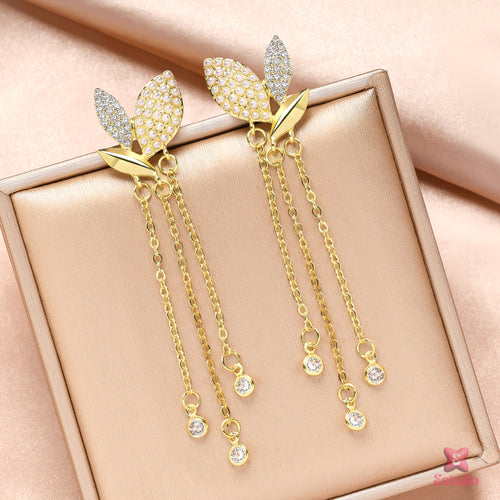 Crystal Vine Dangler Earrings