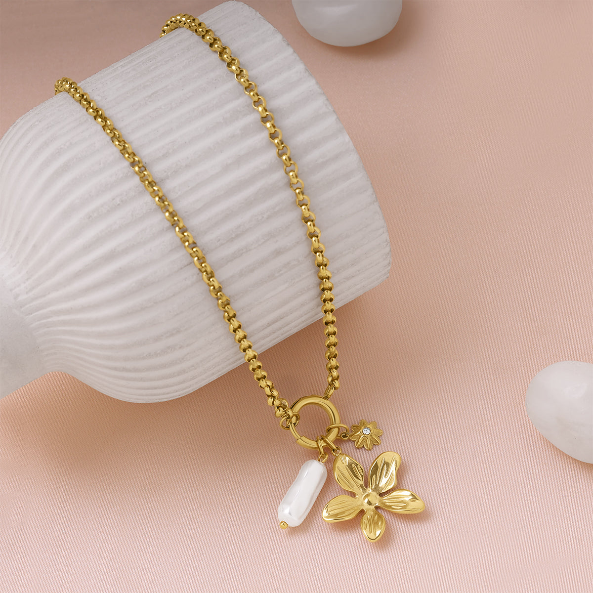 Flora Multi Charm Necklace