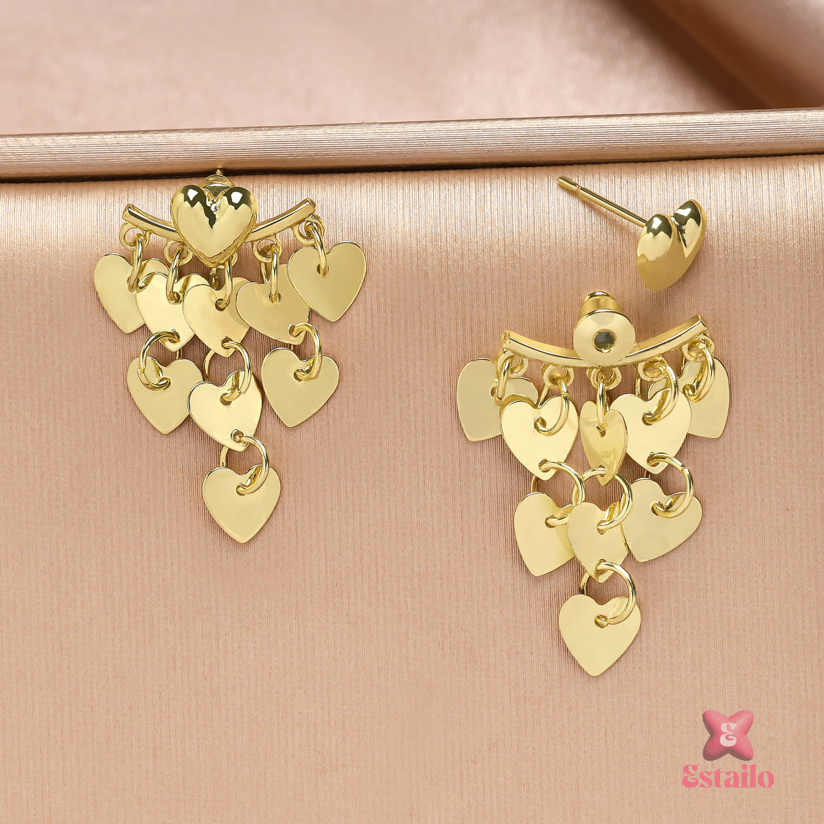 Radiant Hearts Medallion Earrings