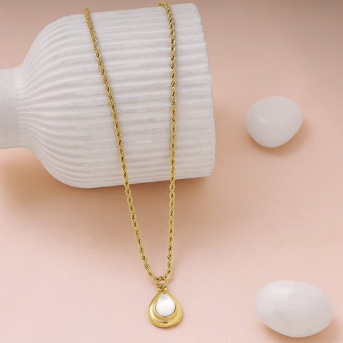 Opal Teardrop Necklace