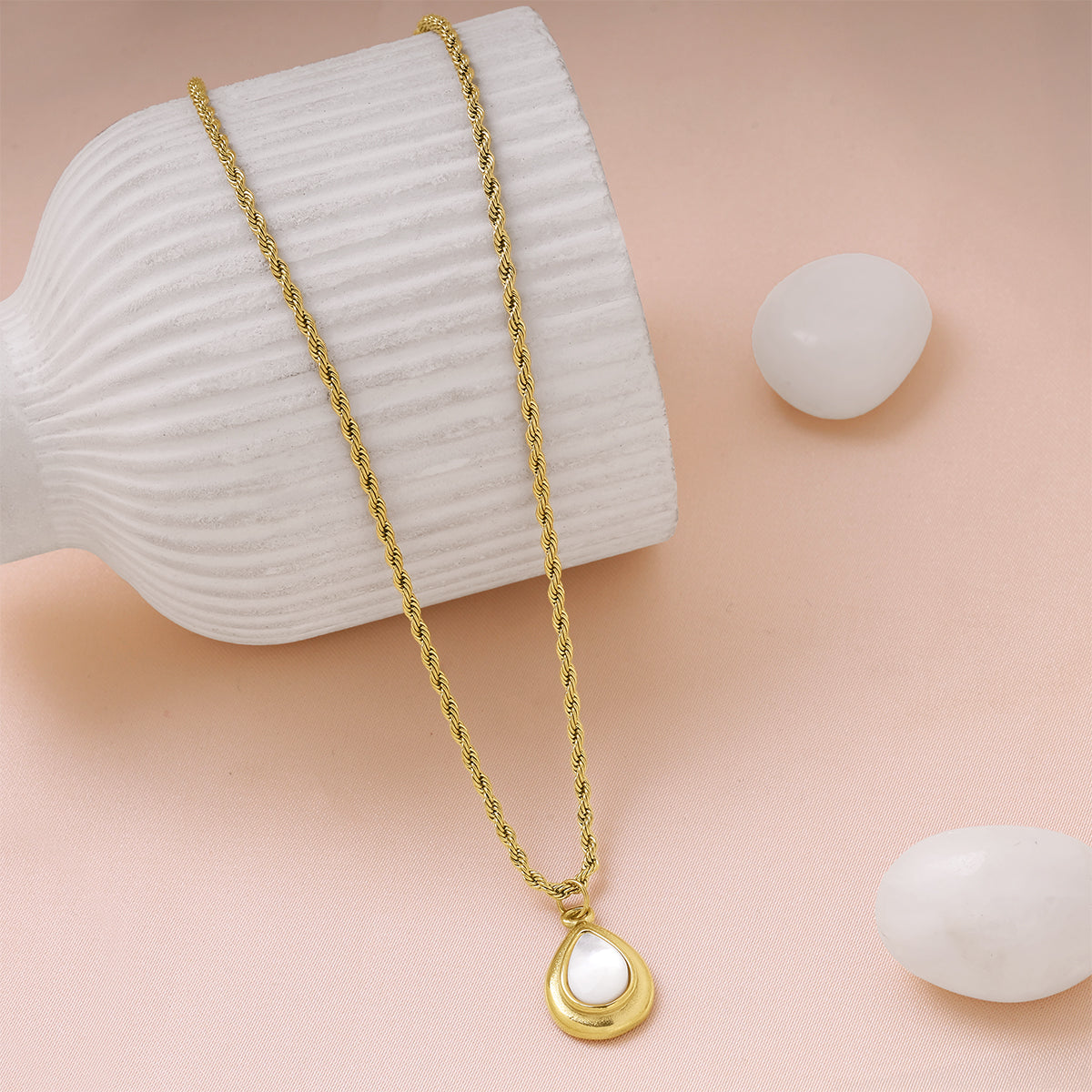 Opal Teardrop Necklace