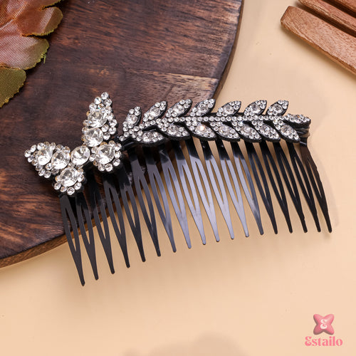 Moonlit Butterfly Leaf Hair Comb
