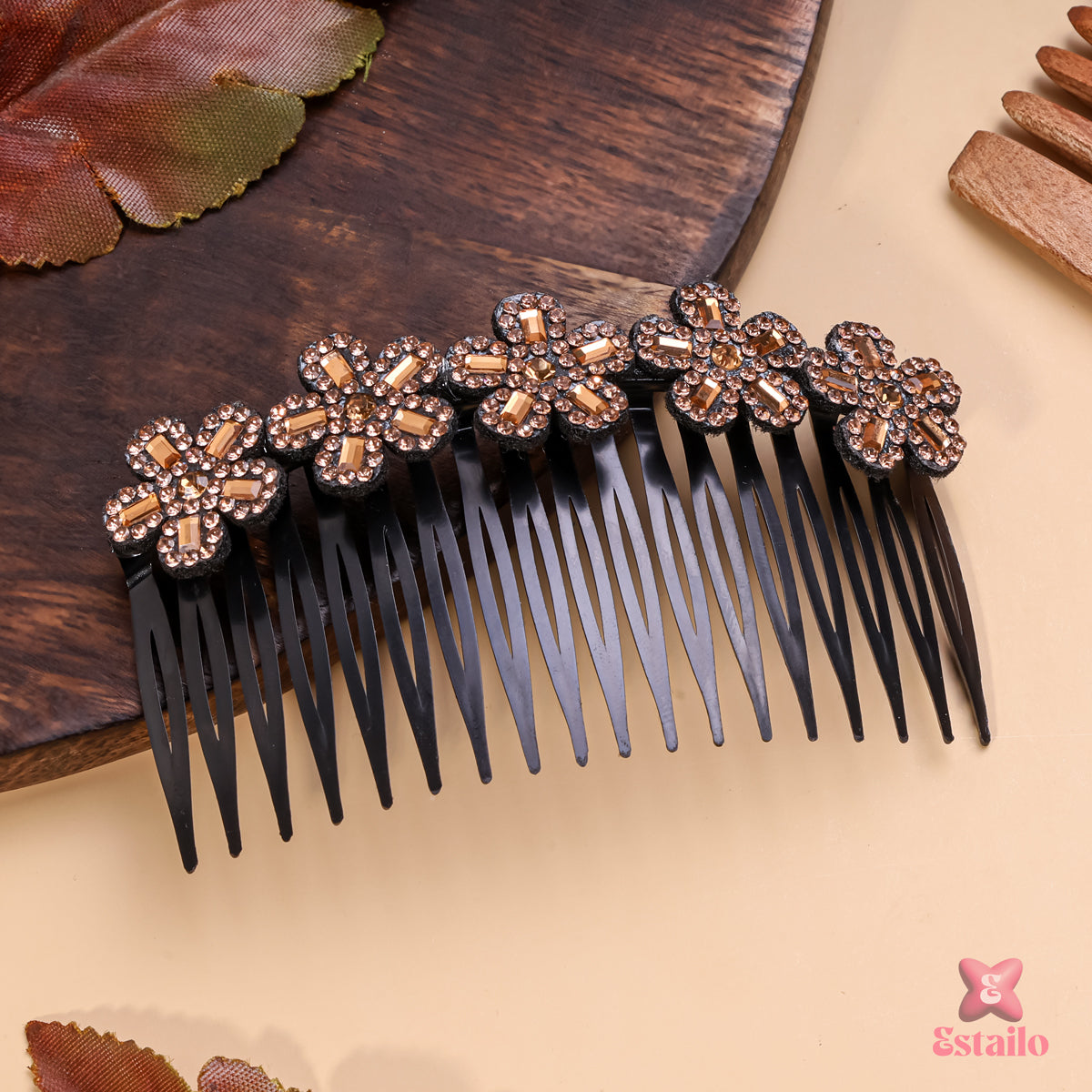 Starlit Daisy Hair Comb
