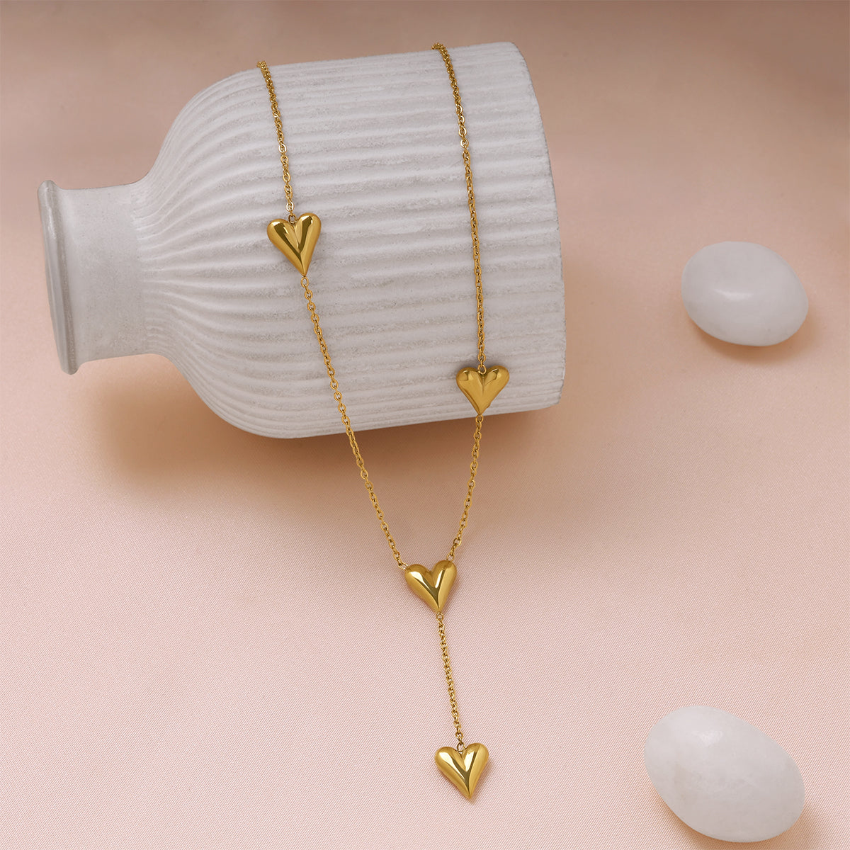 Dangling Hearts Necklace