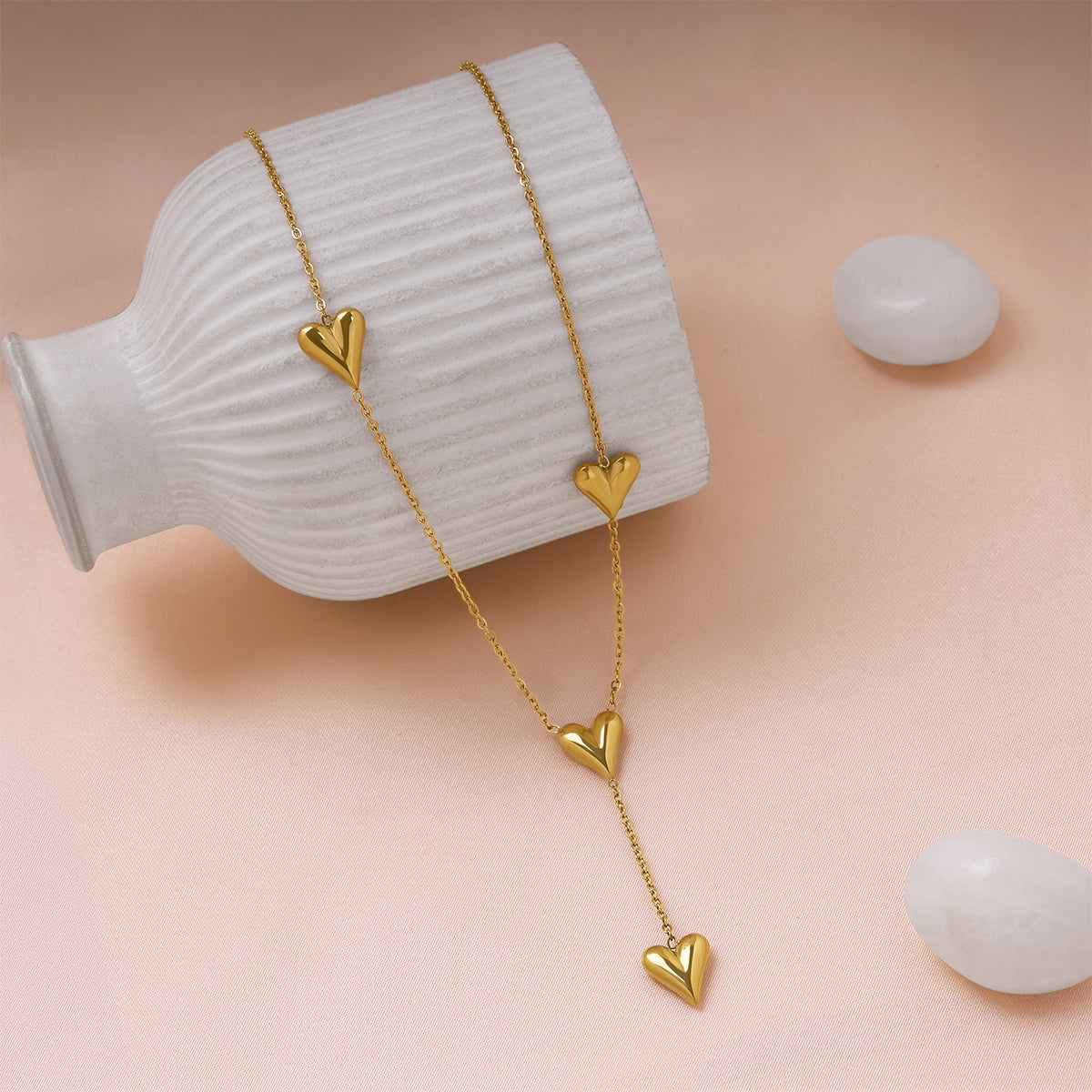 Dangling Hearts Necklace