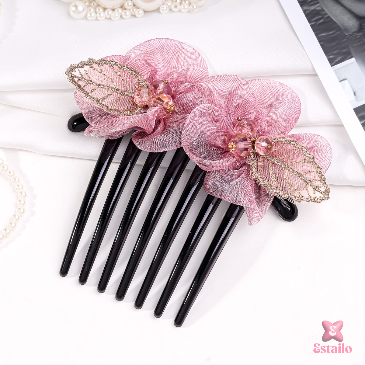 Royal Floral Hair Comb