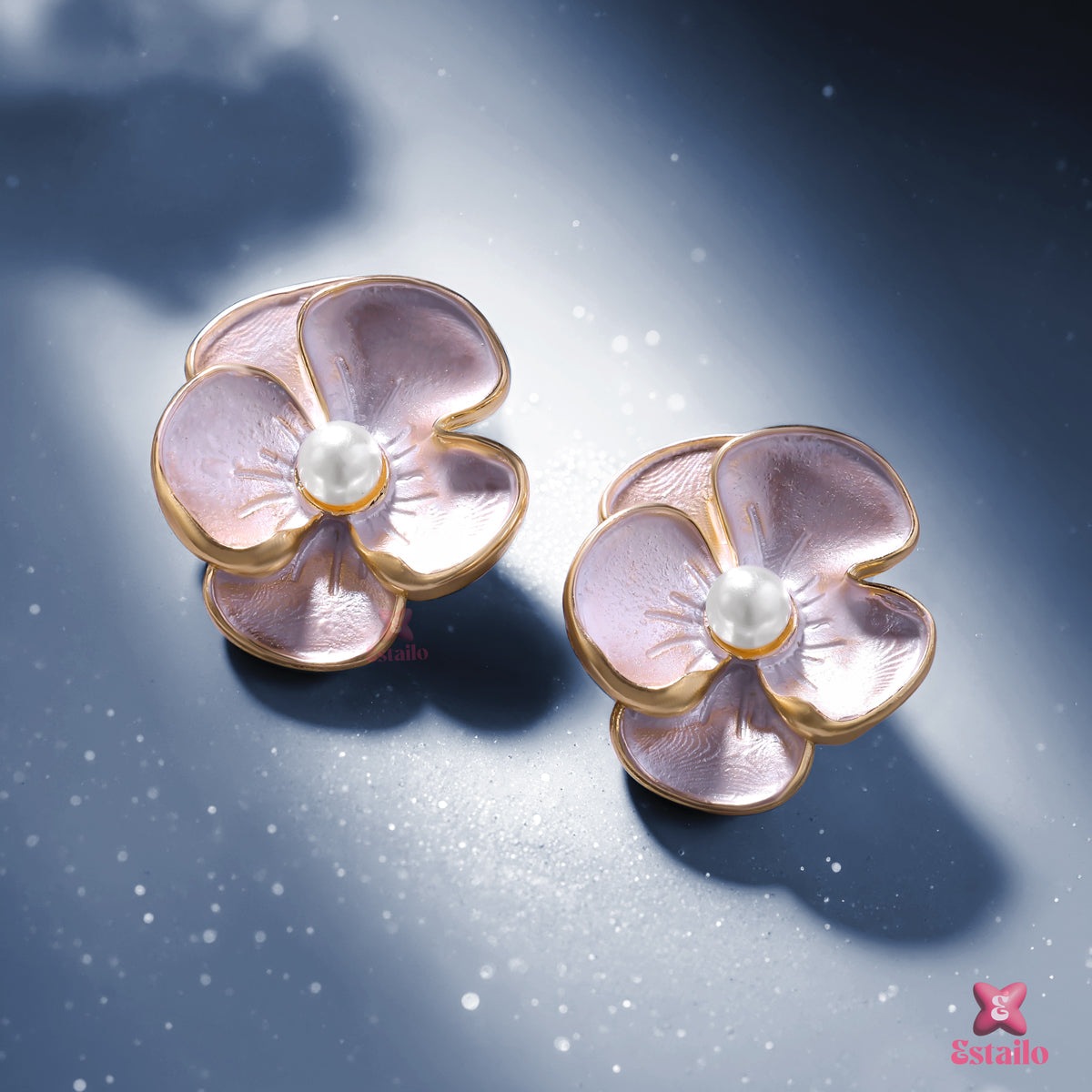 Moon Petal Earrings