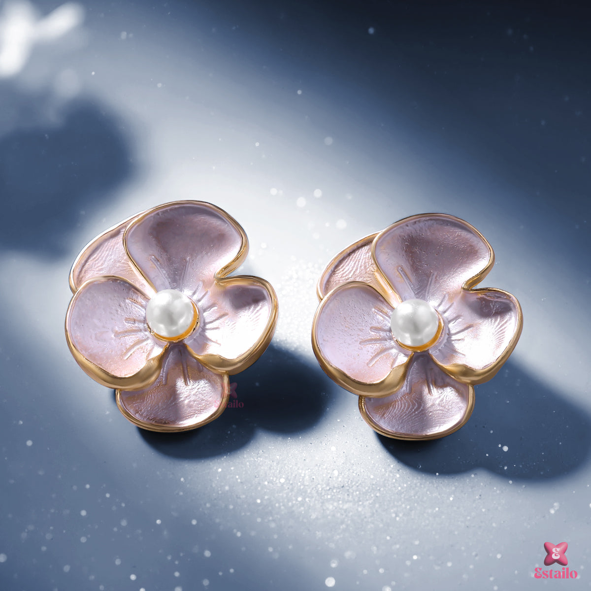 Moon Petal Earrings