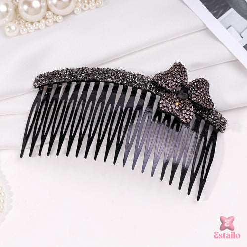 Midnight Bow Glam Comb