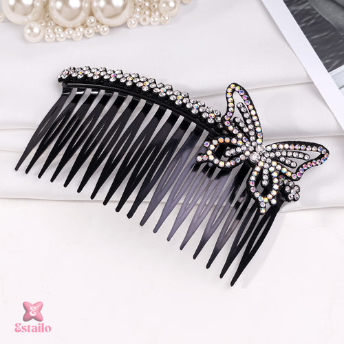 Sparkling Butterfly Comb