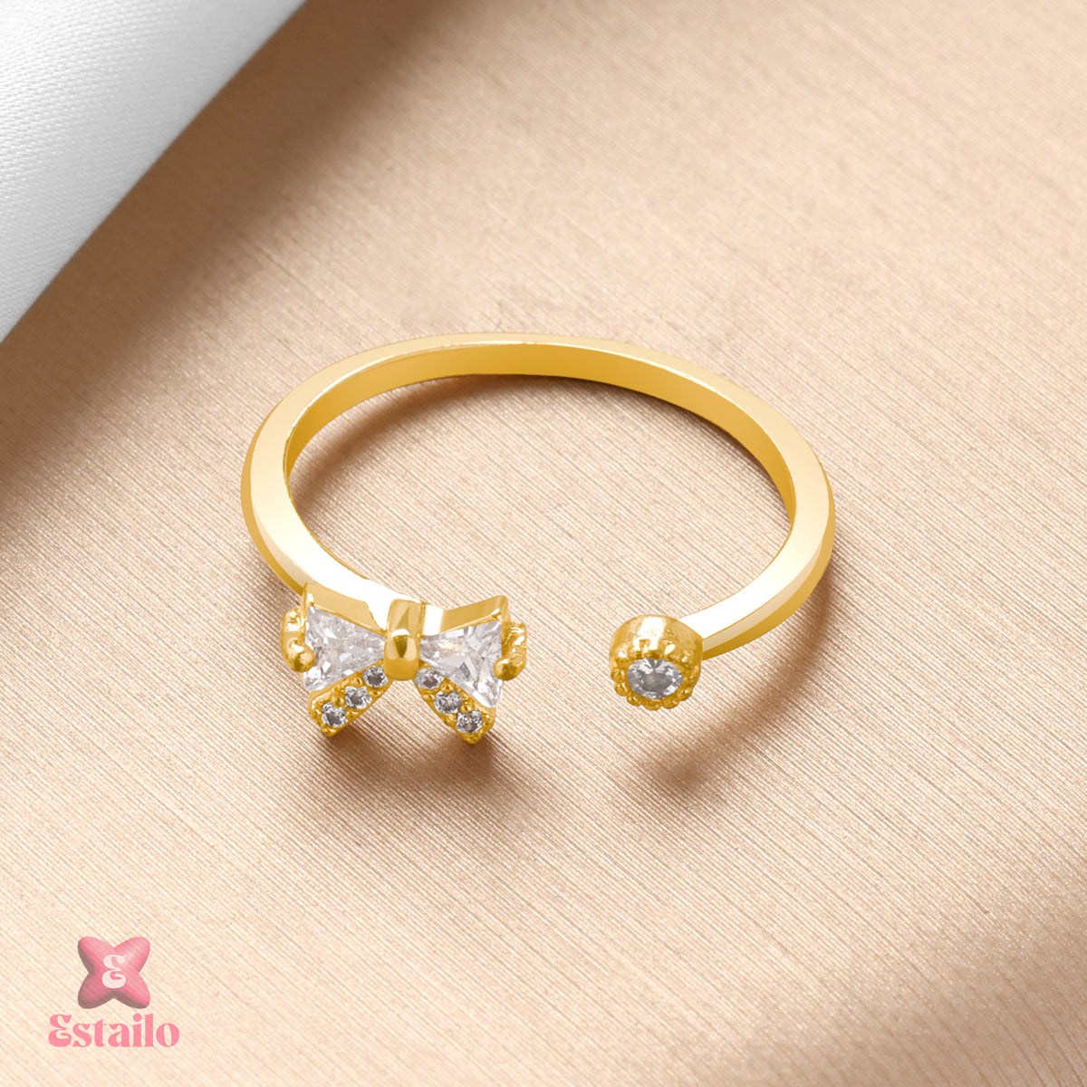Sparkle Bow Ring
