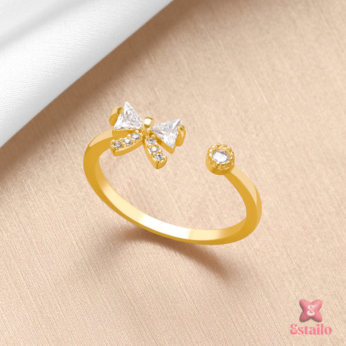 Sparkle Bow Ring