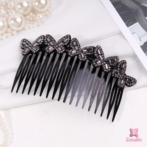 Eclipse Crystal Butterfly Comb