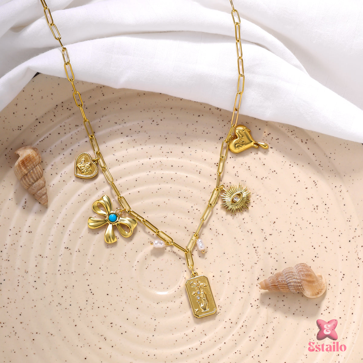 Celestial & Shell Necklace